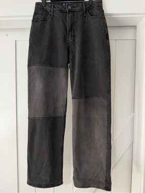 Hollister Washed Black Ultra High Rise Dad Jeans  (Size 27)